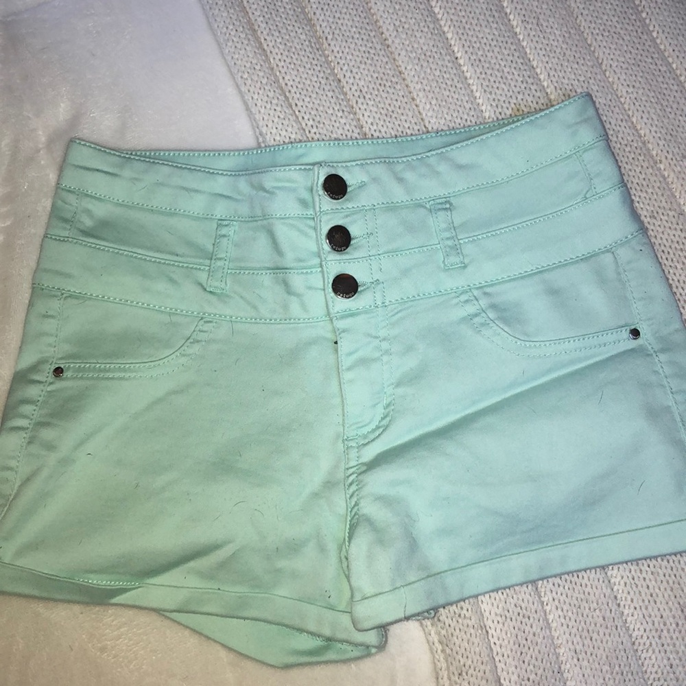 Light blue refugee shorts